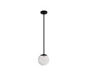 Ver imagem 5 de Kit 2 Pendente Preto Bancada Cozinha Cabeceira de Cama + Led Arevo Iluminação Jabuticaba VIDRO TRANS