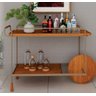 Carrinho Bar de Metal e Madeira Made Wood - 1