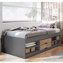 Ver imagem 1 de Cama Solteiro Multifuncional 2 Gavetas Kiara