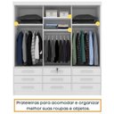 Ver imagem 6 de Quarto Completo Guarda Roupa 3 Portas Cama Casal e Mesa de Cabeceira 3 Gavetas Chicago