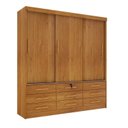 Ver imagem 4 de Quarto Completo Guarda Roupa 3 Portas Cama Casal e Mesa de Cabeceira Chicago 