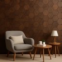Ver imagem 2 de Kit 20 Placas Hexagonal Decoração de Parede 3d Autocolante