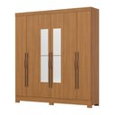 Ver imagem 4 de Guarda Roupa Roupeiro Casal Leonard B368 Briz 6 Portas 2 Gavetas com Espelho Cinamomo Henn