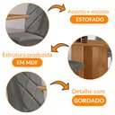 Ver imagem 5 de Mesa de Jantar Olímpia 120cm Mdf Canto Copo e com 4 Cadeiras Melissa