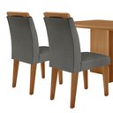 Ver imagem 6 de Mesa de Jantar Olímpia 120cm Mdf Canto Copo e com 4 Cadeiras Melissa