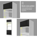 Ver imagem 7 de Torre Quente 70 Cm 3 Portas Branco/preto Lux Madesa Branco/preto