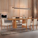 Ver imagem 1 de Mesa Noronha 180cm Tampo Laminado Barril com 6 Cadeiras Munique
