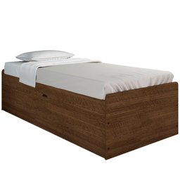 Cama Solteiro Baú Cinthya Malbec com Colchão - 4