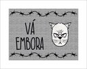 Ver imagem 1 de Tapete Capacho Vá Embora Gato