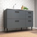 Ver imagem 6 de Cozinha Modulada 4 Peças 10 Portas e 2 Gavetas Bárbara 