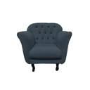 Ver imagem 3 de Poltrona Decorativa Dália Bouclé Cinza