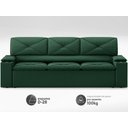 Ver imagem 4 de Sofá com Porta Copos Retrátil e Reclinável Pop 2,05m Velosuede Verde - Netsofas