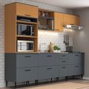 Ver imagem 1 de Cozinha Modulada 5 Peças 11 Portas e 2 Gavetas Bárbara 