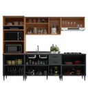 Ver imagem 2 de Cozinha Modulada 5 Peças 11 Portas e 2 Gavetas Bárbara 