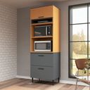 Ver imagem 3 de Cozinha Modulada 5 Peças 11 Portas e 2 Gavetas Bárbara 