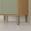 Ver imagem 6 de Cristaleira Colors 4 Portas 100% Mdf com Vidro Freijó/alecrim - Kits Paraná