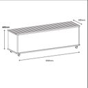 Ver imagem 5 de Baú Banco em MDF/MDP 135x44,5x38,5cm Luca