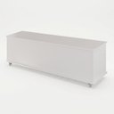 Ver imagem 3 de Baú Banco em MDF/MDP 135x44,5x38,5cm Luca Branco