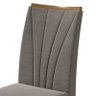 Conjunto 6 Cadeiras Apogeu Amêndoa/Suede Bege - Móveis Lopas - 3