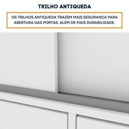 Quarto Completo Guarda Roupa 3 Portas Cama Casal e Mesa de Cabeceira 3 Gavetas Chicago  - 12