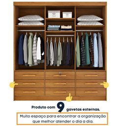 Quarto Completo Guarda Roupa 3 Portas Cama Casal e Mesa de Cabeceira Chicago  - 9