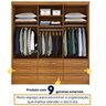 Quarto Completo Guarda Roupa 3 Portas Cama Casal e Mesa de Cabeceira Chicago  - 9