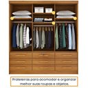 Ver imagem 7 de Quarto Completo Guarda Roupa 3 Portas Cama Casal e Mesa de Cabeceira Chicago 