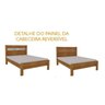 Quarto Completo Guarda Roupa 3 Portas Cama Casal e Mesa de Cabeceira Chicago  - 15