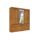 Ver imagem 4 de Quarto Completo Guarda Roupa 3 Portas Cama Casal e Mesa de Cabeceira Chicago 