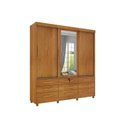 Ver imagem 4 de Quarto Completo Roupeiro 3 Portas, Cama Casal e Mesa de Cabeceira Chicago 