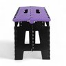 Banqueta Dobrável Multiuso Roxo até 100kg Plástico com Alça Leve e Resistente Cor:roxo - 1