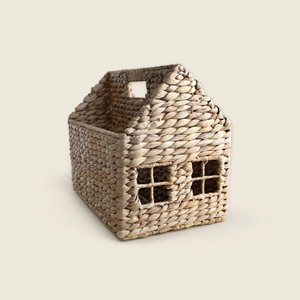 Cesto Casinha Fibra Natural 29cm - A\baby