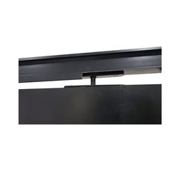 Porta de Alumínio Pivotante Com Puxador Lado Direito 210x90cm Preto Allo Esquadrias - 2