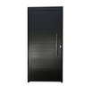 Porta de Alumínio Pivotante Com Puxador Lado Direito 210x90cm Preto Allo Esquadrias - 1