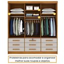 Ver mais imagens de Quarto Completo Roupeiro 3 Portas, Cama Casal e Mesa de Cabeceira Chicago 