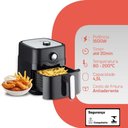 Ver imagem 2 de Fritadeira Elétrica Airfryer Hq 4,5 Litros Preto Hf 8350 - 220v
