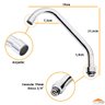 Tubo Bica 3/4 Em Inox Cromado P/ Cozinha E Arejador Fixo - 4