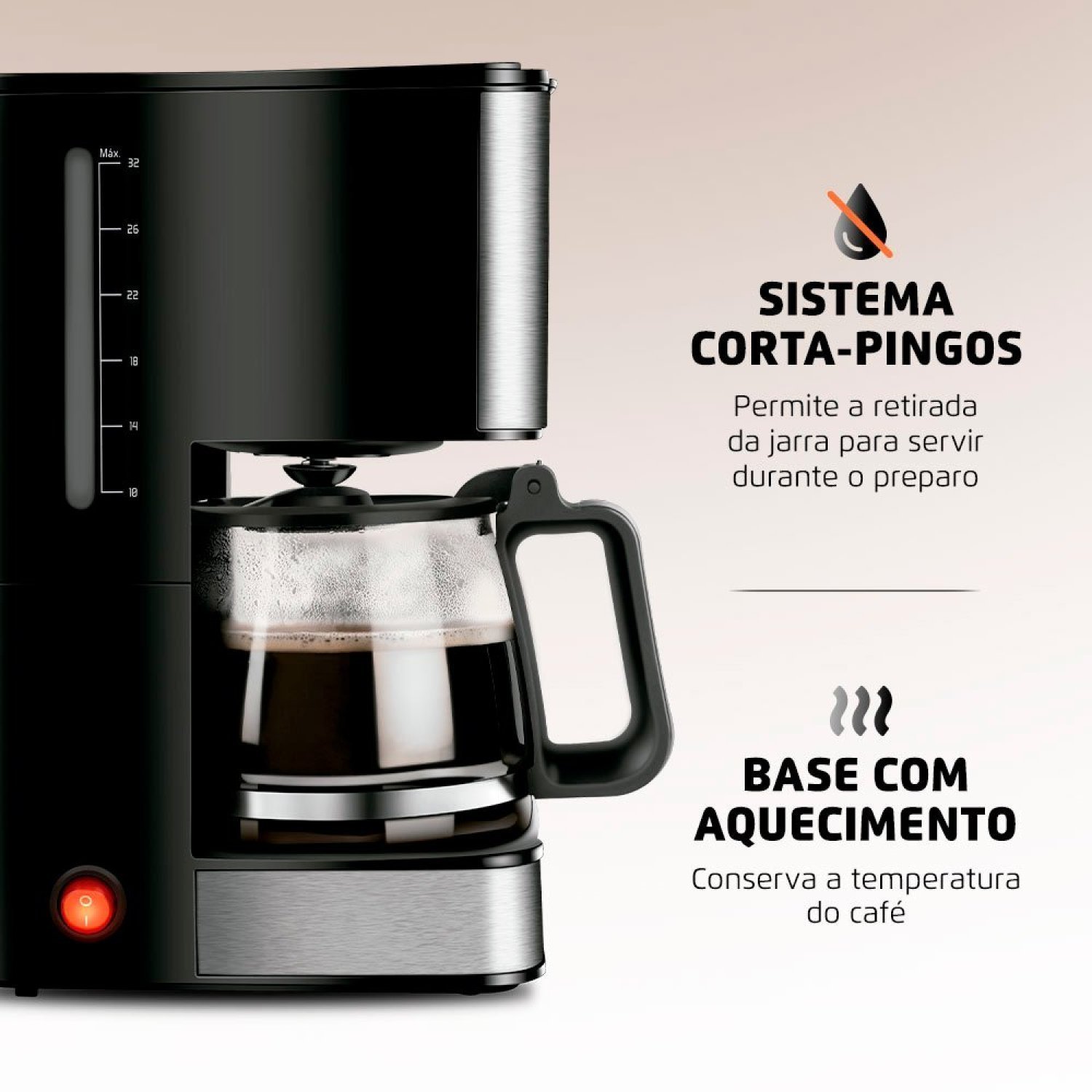 Cafeteira Elétrica Dolce Arome 800w 127v C-44-32x-si Mondial - 5