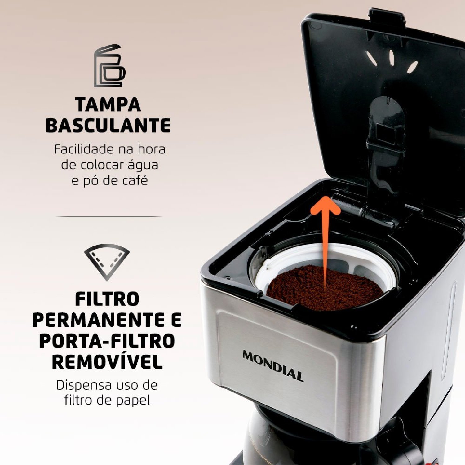 Cafeteira Elétrica Dolce Arome 800w 127v C-44-32x-si Mondial - 6