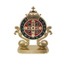Ver imagem 1 de Enfeite Mesa ou Carro Medalha de São Bento Dourado
