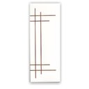 Ver imagem 2 de Porta de Correr Frisada Cm-03 Fundo Primer Branco Kit Alumínio Polido 210x82