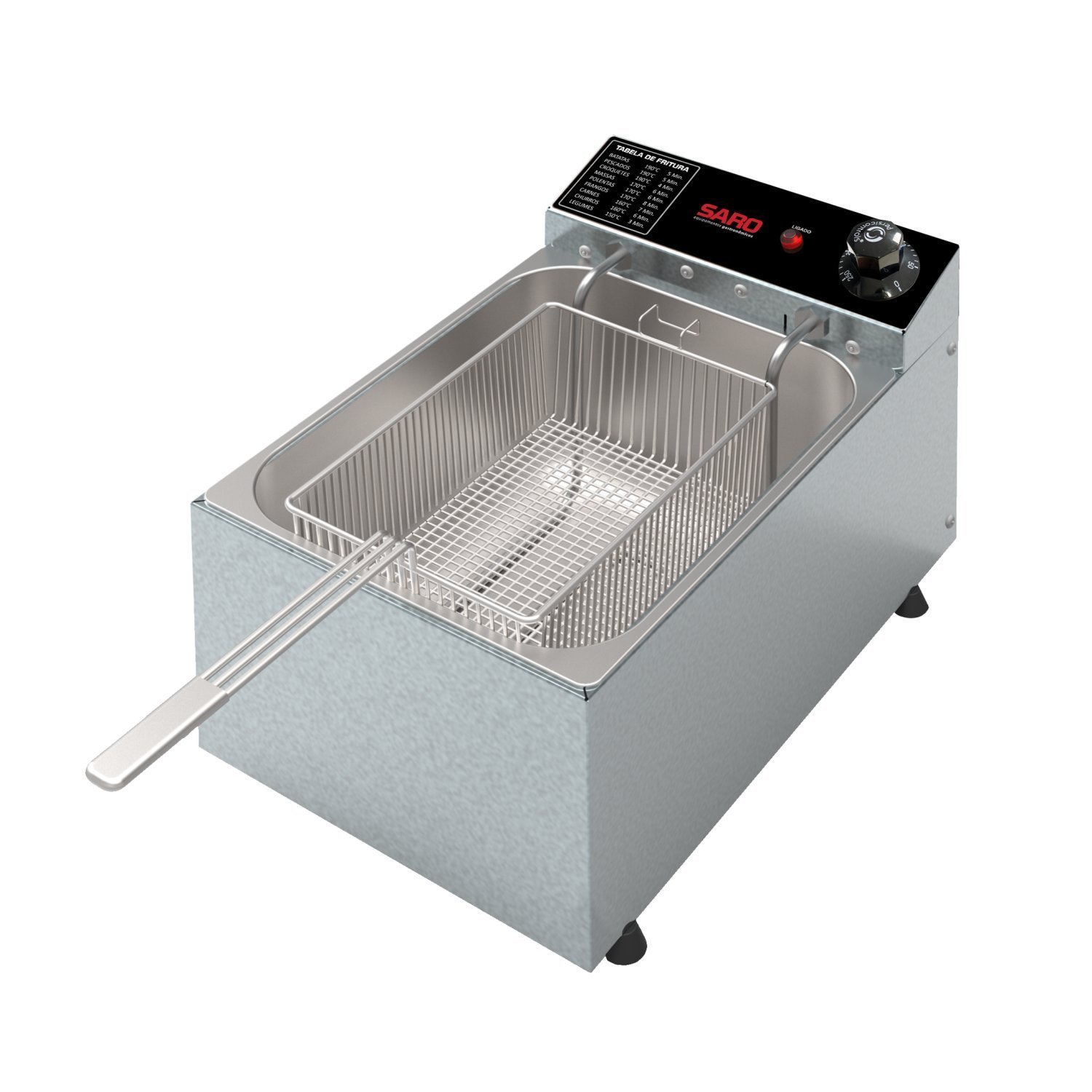 Fritadeira Eletrica 3000w 1 Cuba 5,0 Litros 220v 50-60Hz Fr22 Saro - 3