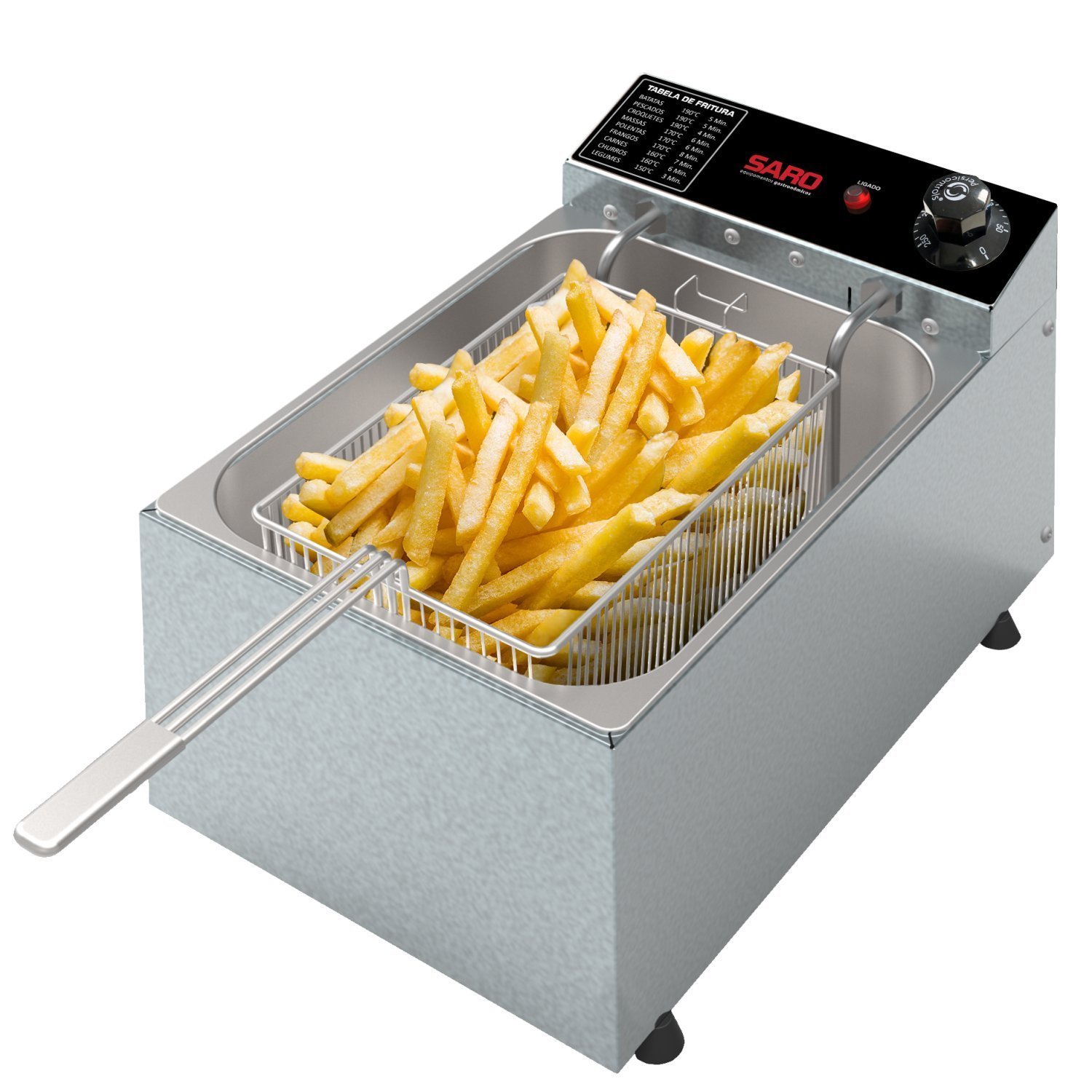 Fritadeira Eletrica 3000w 1 Cuba 5,0 Litros 220v 50-60Hz Fr22 Saro - 1