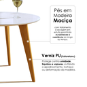 Ver imagem 5 de Mesa de Jantar Tampo com Vidro Redonda 90x90cm Slim Branco