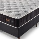 Ver imagem 3 de Conjunto Cama Box Colchão King Size 193x203x67 com Molas Ensacadas Denver Preto