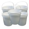 Balde Alça Plastica de Plástico Fábrica 10 Litros 05 Peças - 1