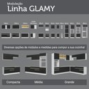Ver imagem 7 de Armário de Cozinha Completa 190cm Glamy Madesa Branco Preto