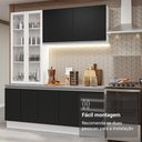 Ver imagem 3 de Armário de Cozinha Completa 190cm Glamy Madesa Branco Preto
