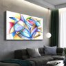 Quadro Decorativo Abstrato Orbital Cores Claras:90x60 cm/BRANCA - 1