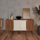 Ver imagem 2 de Buffet 4 Portas Elegance Off White/cedro Artely